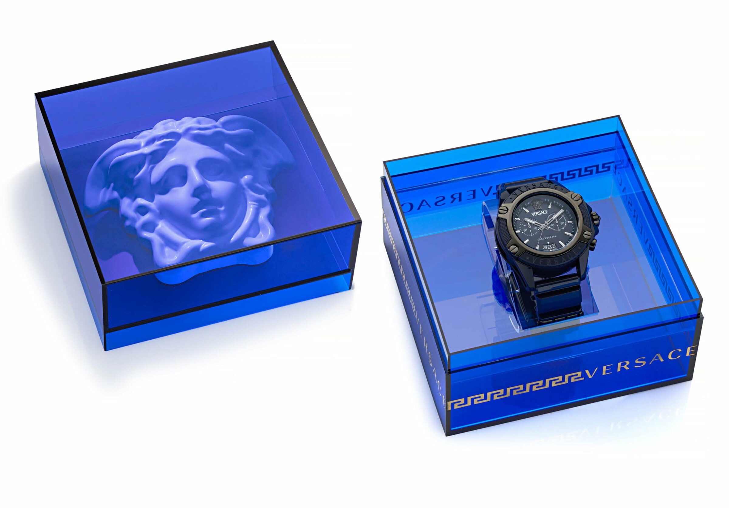 VERSACE Analoog horloge in Blauw