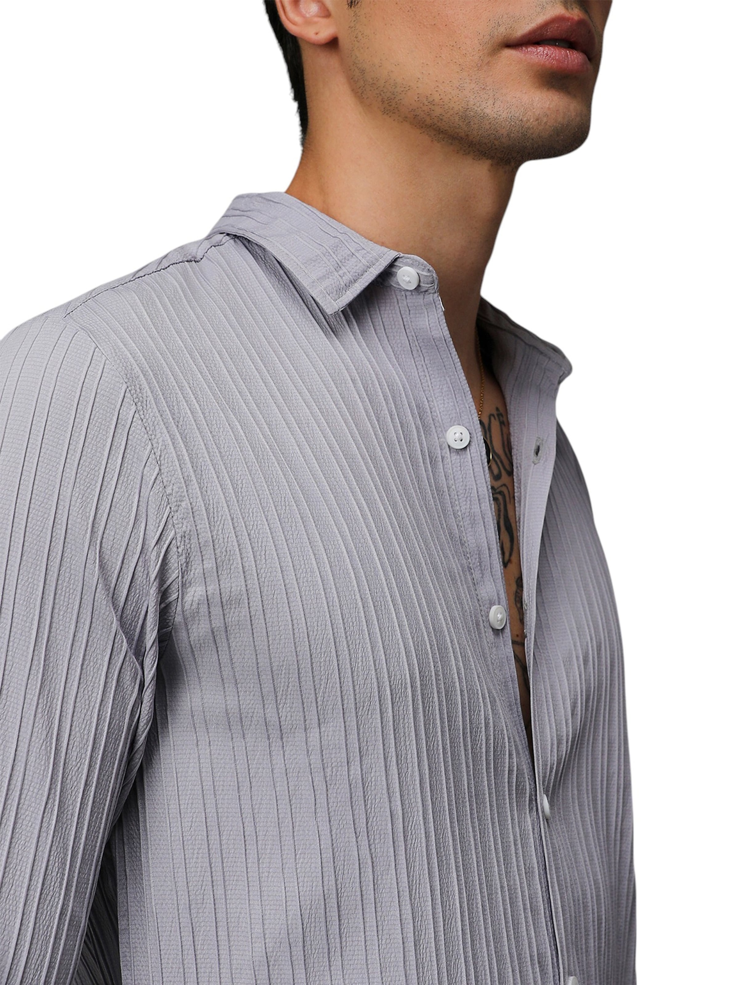 Comfort Fit Cămașă 'Suzie' de la Campus Sutra pe gri