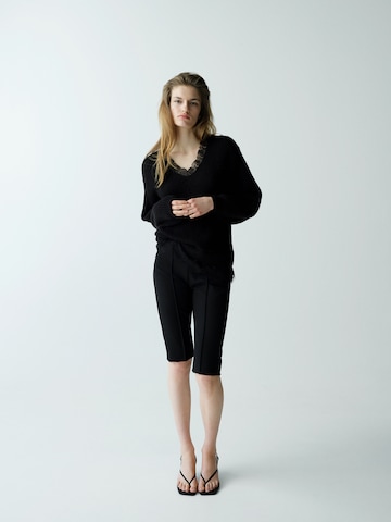 MANGO Pulover 'ENCARNA' | črna barva: sprednja stran