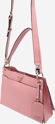 GUESS Чанта за през рамо 'BASILEA' в розово: отпред