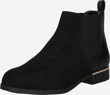 NEW LOOK Chelsea Boots 'CAPTAINHOOK' in Black: front