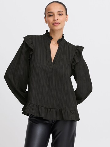 Camicia da donna 'Juliana' di b.young in nero: frontale