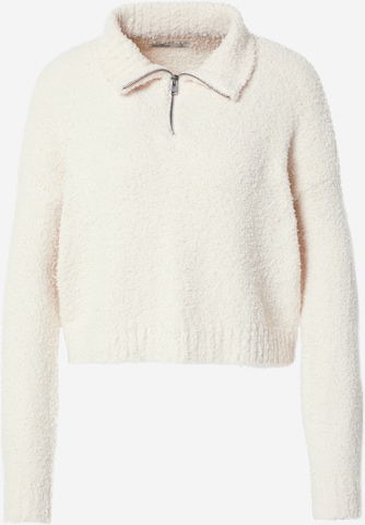 HOLLISTER Sweater in White: front