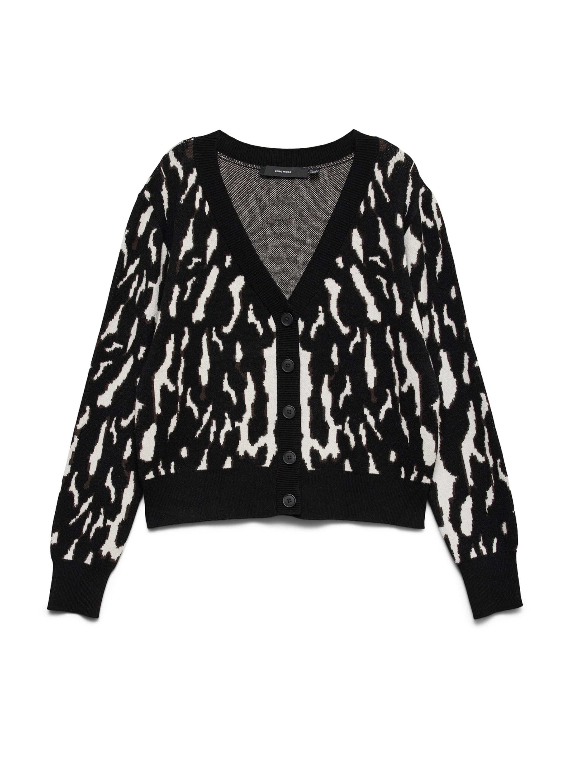 VERO MODA Strickjacke 'VMNANCY' in Schwarz: Vorderseite