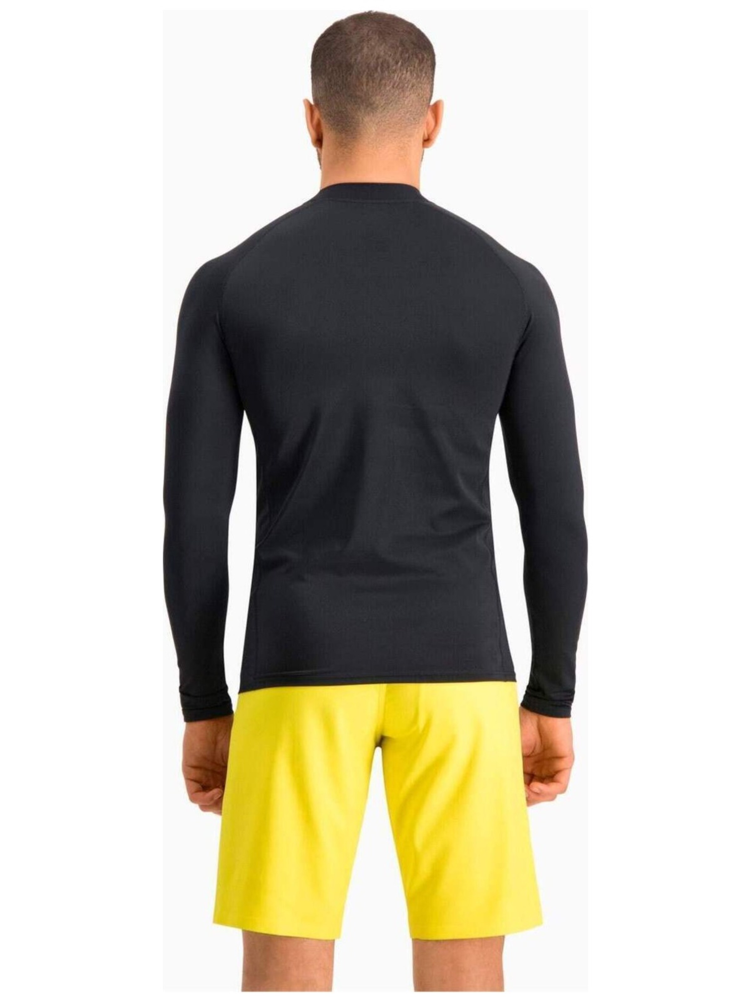 PUMA Shirt 'Puma Swim Men Long Sleeve Rash Guard 1p' in Black