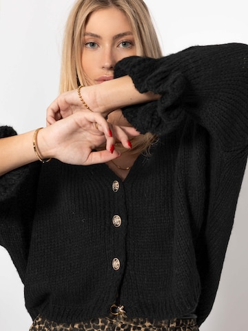 SASSYCLASSY Oversizestrickjacke‌‌‌‌‌‌ in Schwarz