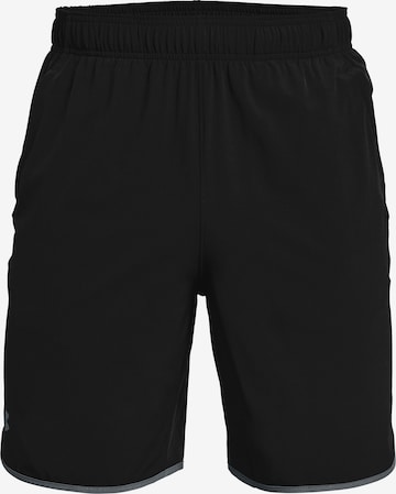 UNDER ARMOUR Regular Workout Pants in Black: front