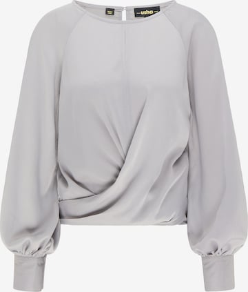 usha BLACK LABEL Blouse in Grey: front