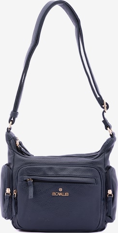 Borsa a spalla 'Borsa a Spalla Donna B Cavalli Ecopelle Zip' di B. Cavalli in blu: frontale