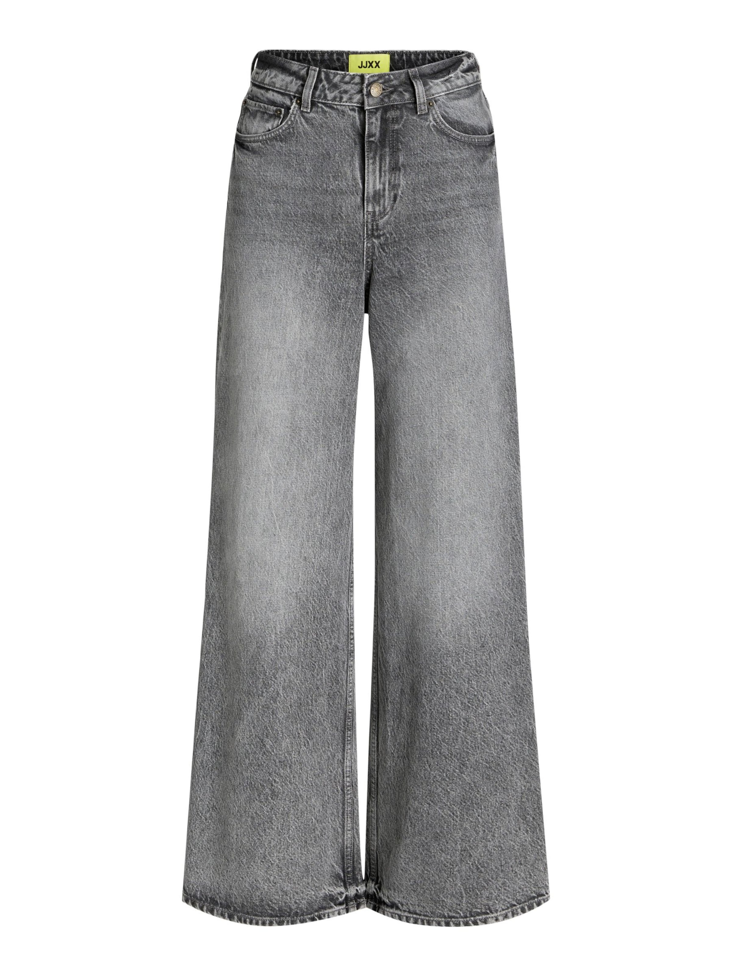 JJXX Wide leg Jeans 'JXTokyo' in Grijs: voorkant