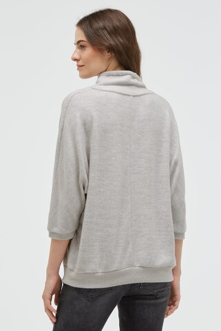 Soccx Pullover aus Flauschstrick mit Glitter-Print in Grau