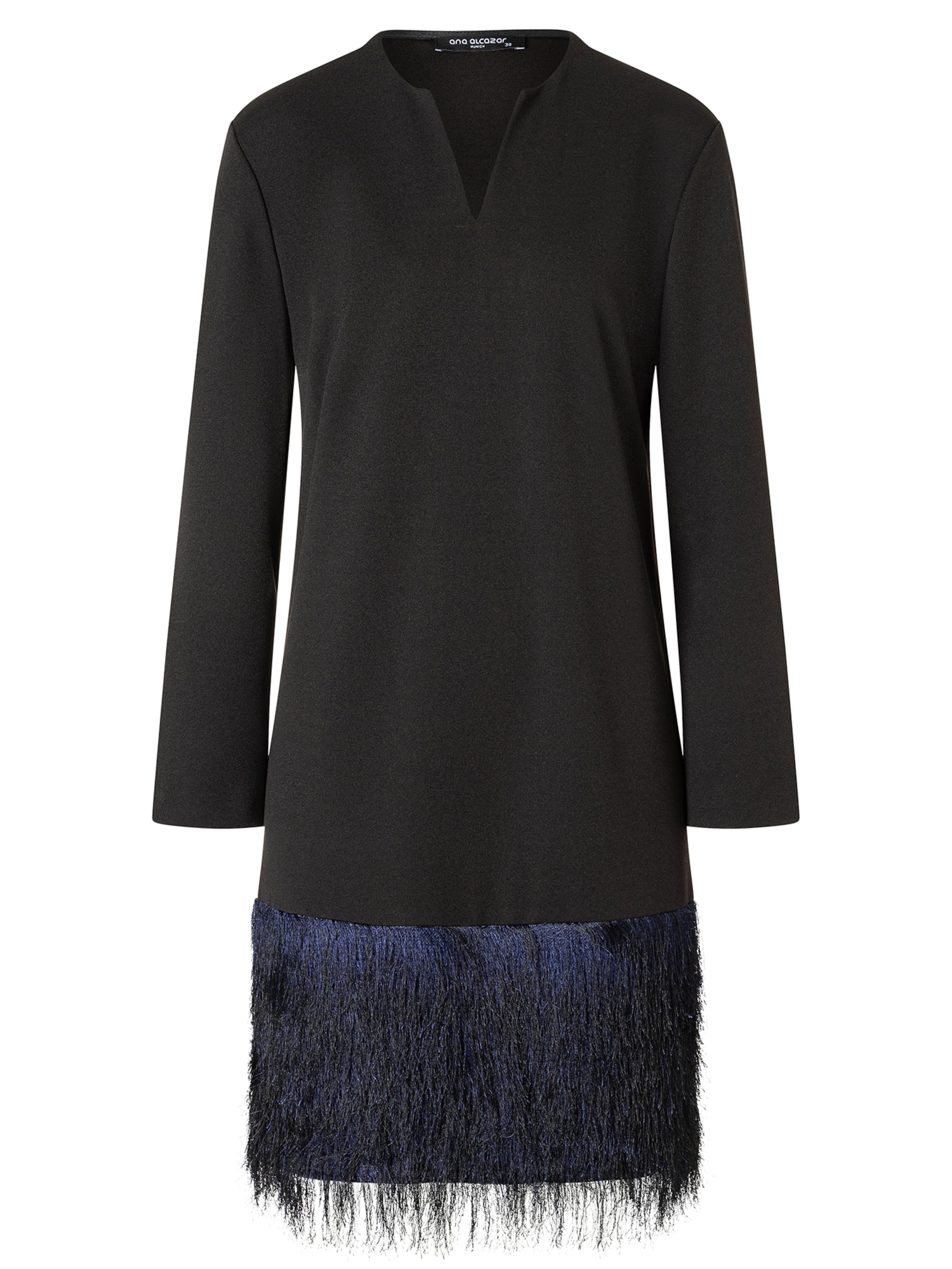 Ana Alcazar Cocktailjurk 'Abiani' in Zwart: voorkant