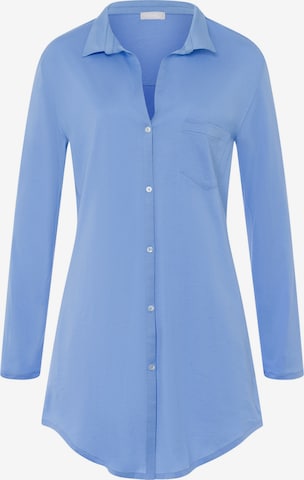 Chemise de nuit ' Cotton Deluxe ' Hanro en bleu : devant