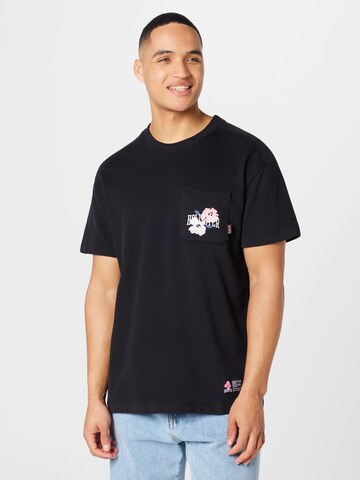 Tricou de la HOLLISTER pe negru: față