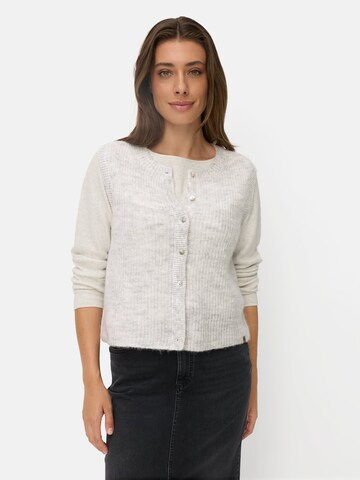 CAMEL ACTIVE Strickweste mit Knopfleiste in Grau: Vorderseite