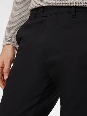 Finshley & Harding London Slimfit Hose 'Liam' in Schwarz