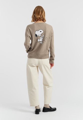 Chinti & Parker Pullover 'Dancing Snoopy' i brun