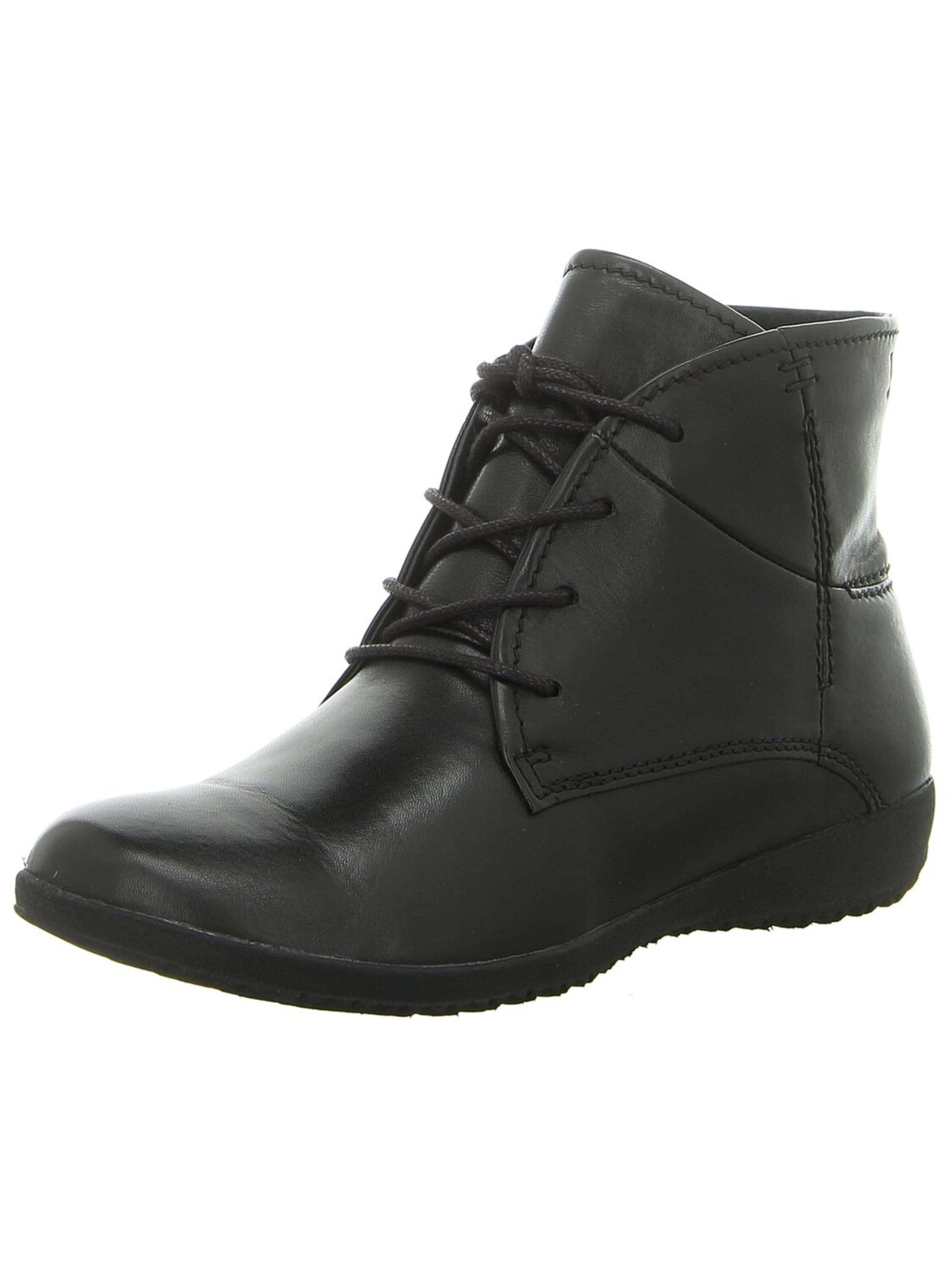 Bottes à lacets 'Schnürstiefelette Damen 79709VL971/100 Glattleder in schwarz' JOSEF SEIBEL en noir : devant