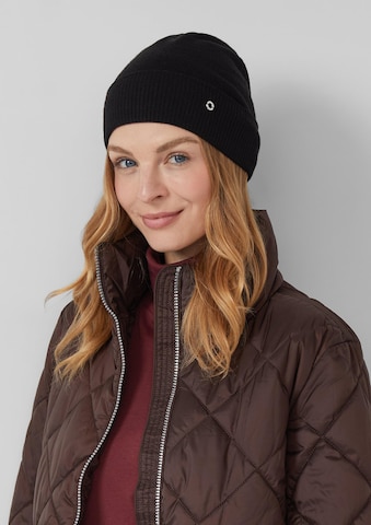 s.Oliver Mütze in Schwarz: Vorderseite