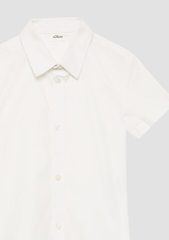s.Oliver Slim Fit Hemd in Weiß