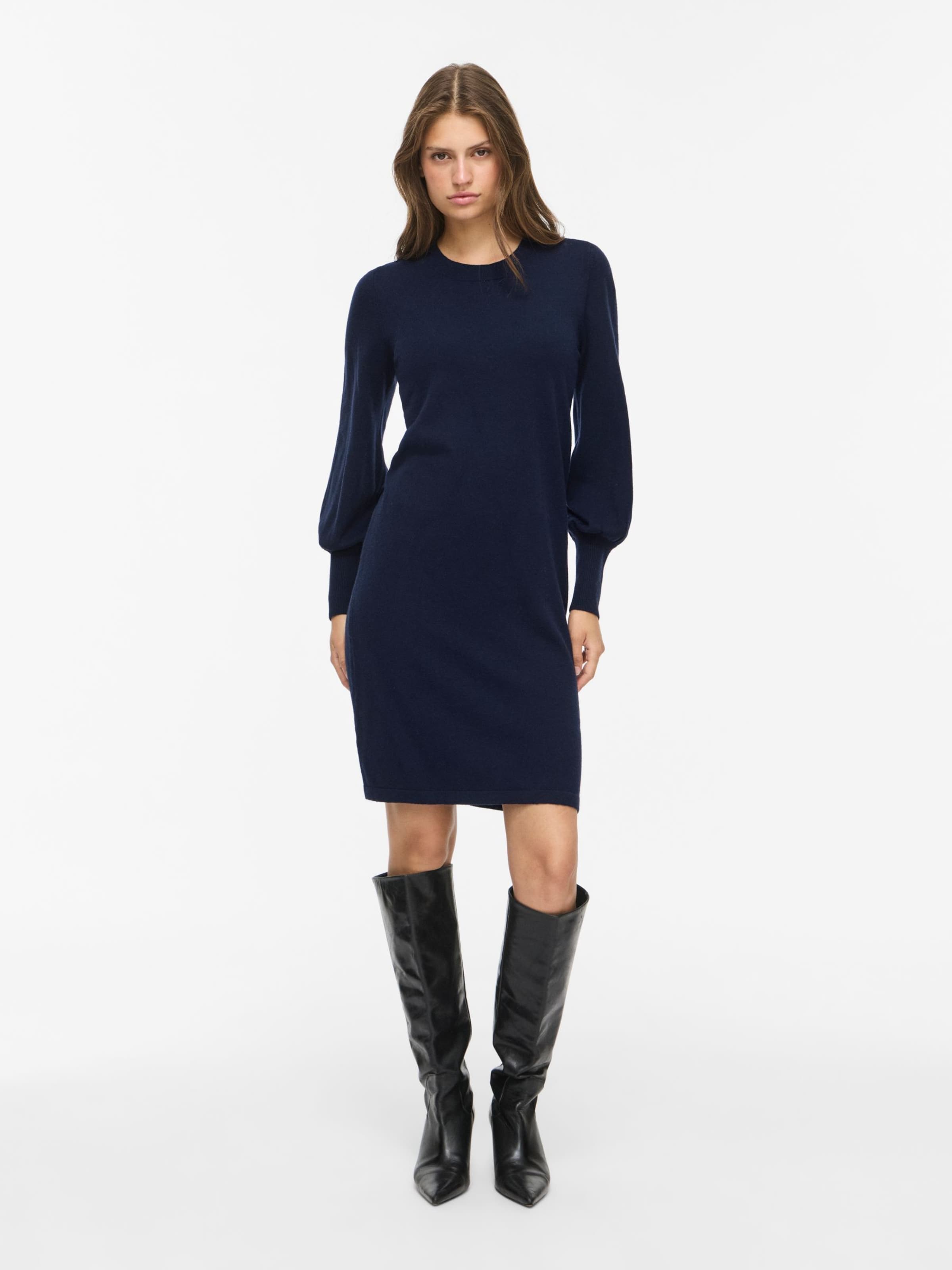 VILA Knit dress 'VIKerry' in Blue: front