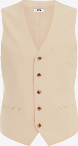 WE Fashion Slim fit Suit vest in Beige: front