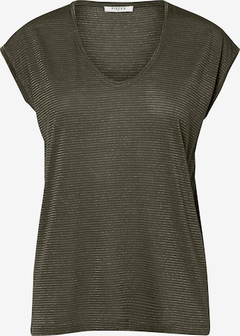 PIECES Shirt 'Billo' in Grün: Vorderseite
