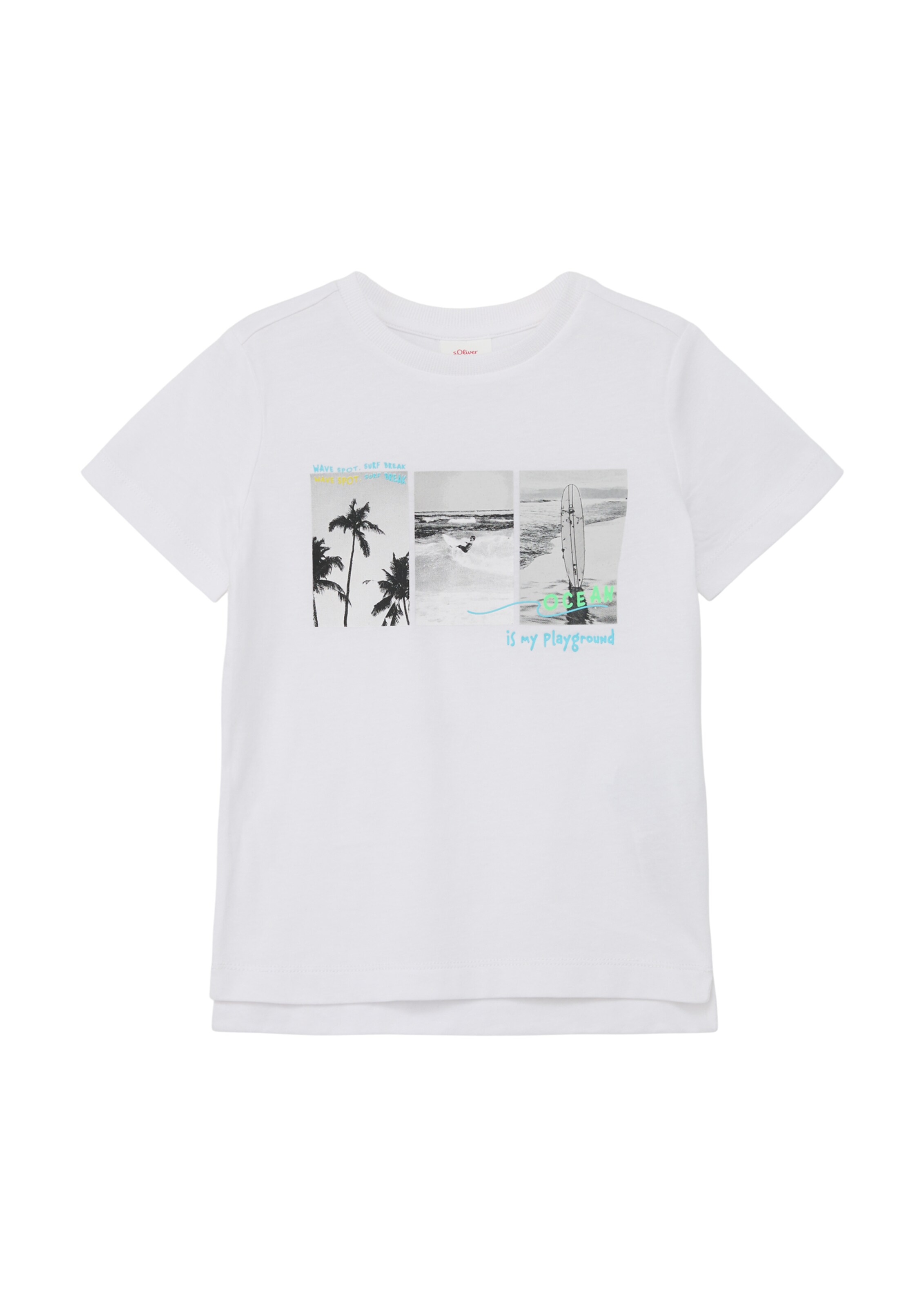 T-Shirt s.Oliver en blanc : devant