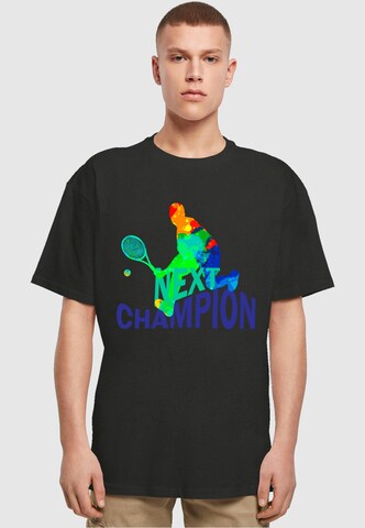 Merchcode Shirt 'Next Champion' in Schwarz: Vorderseite