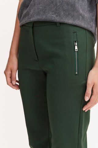 PULZ Jeans Regular Stoffhose 'BINDY' in Grün