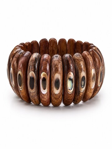 COLLEZIONE ALESSANDRO Armband 'Nussbaum'‌‌‌‌‌‌ in Braun: Vorderseite