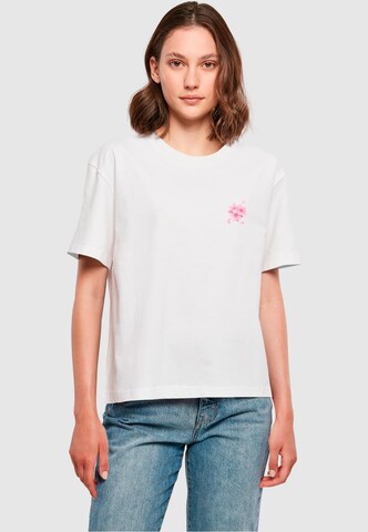 Mister Tee Shirt ' Self Love Club ' in Wit: voorkant