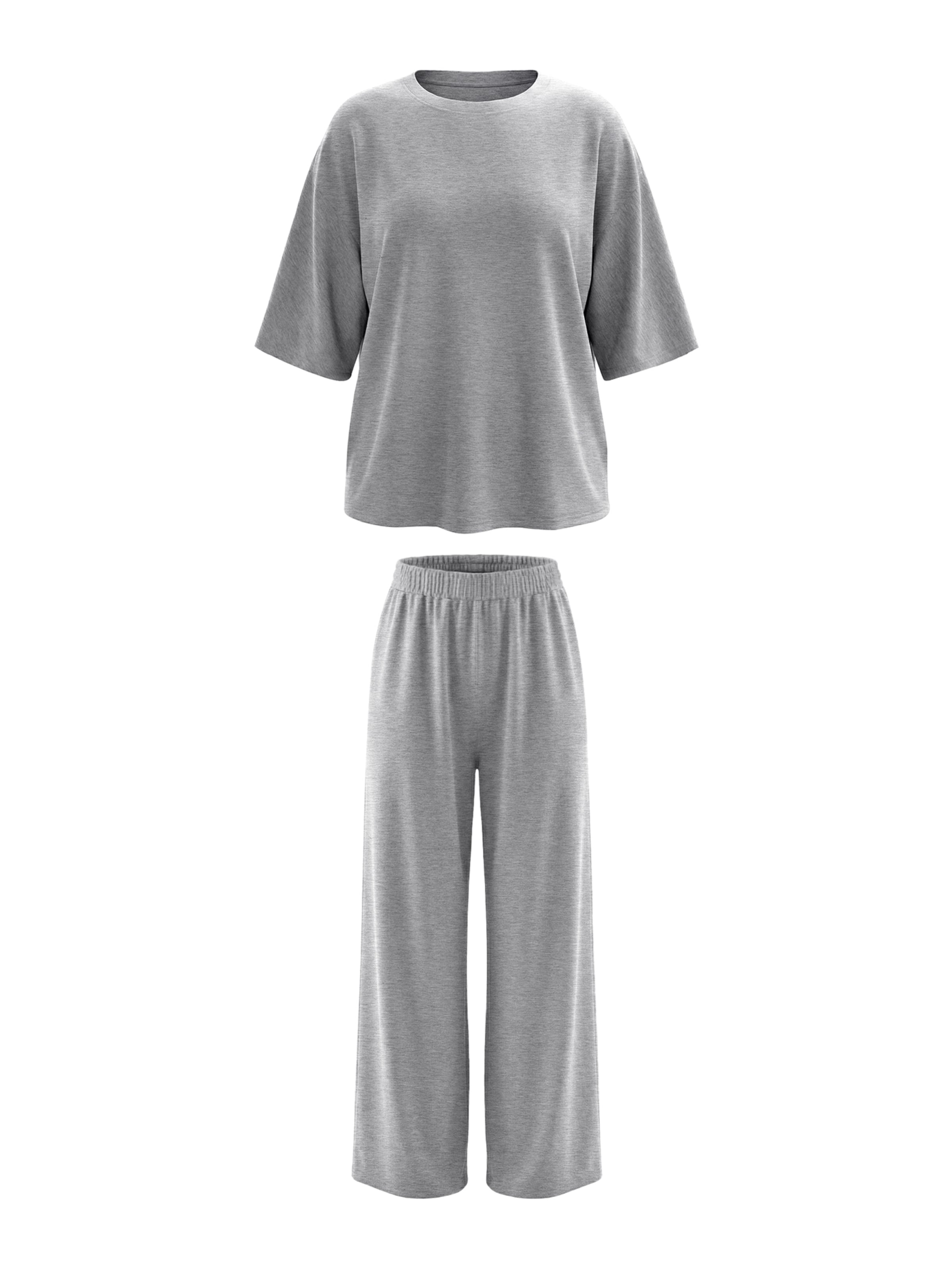 Imily Bela - Traje para estar en casa en gris: frente