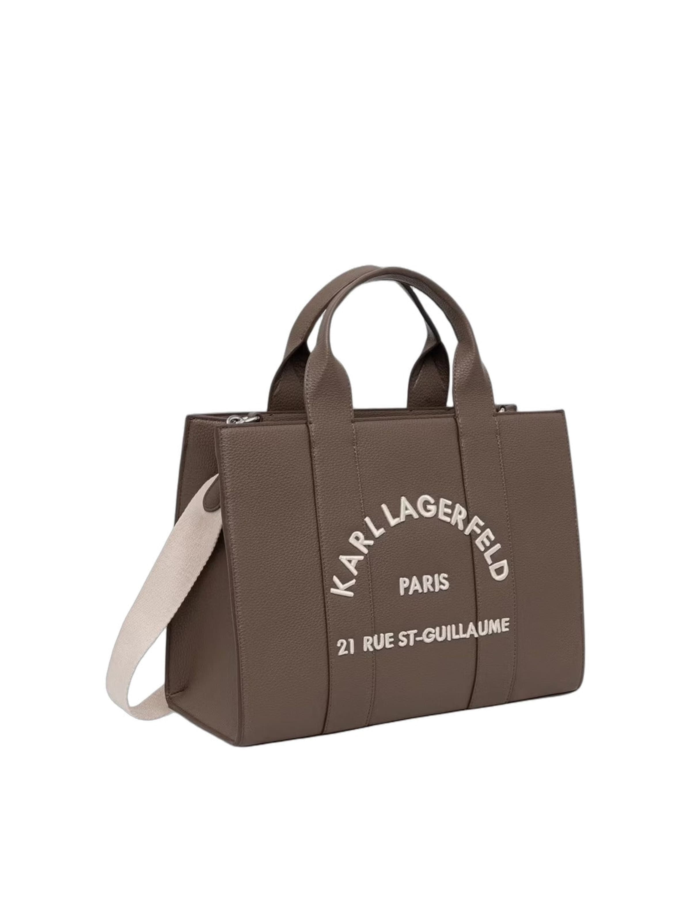 Cabas 'Carré' Karl Lagerfeld en marron