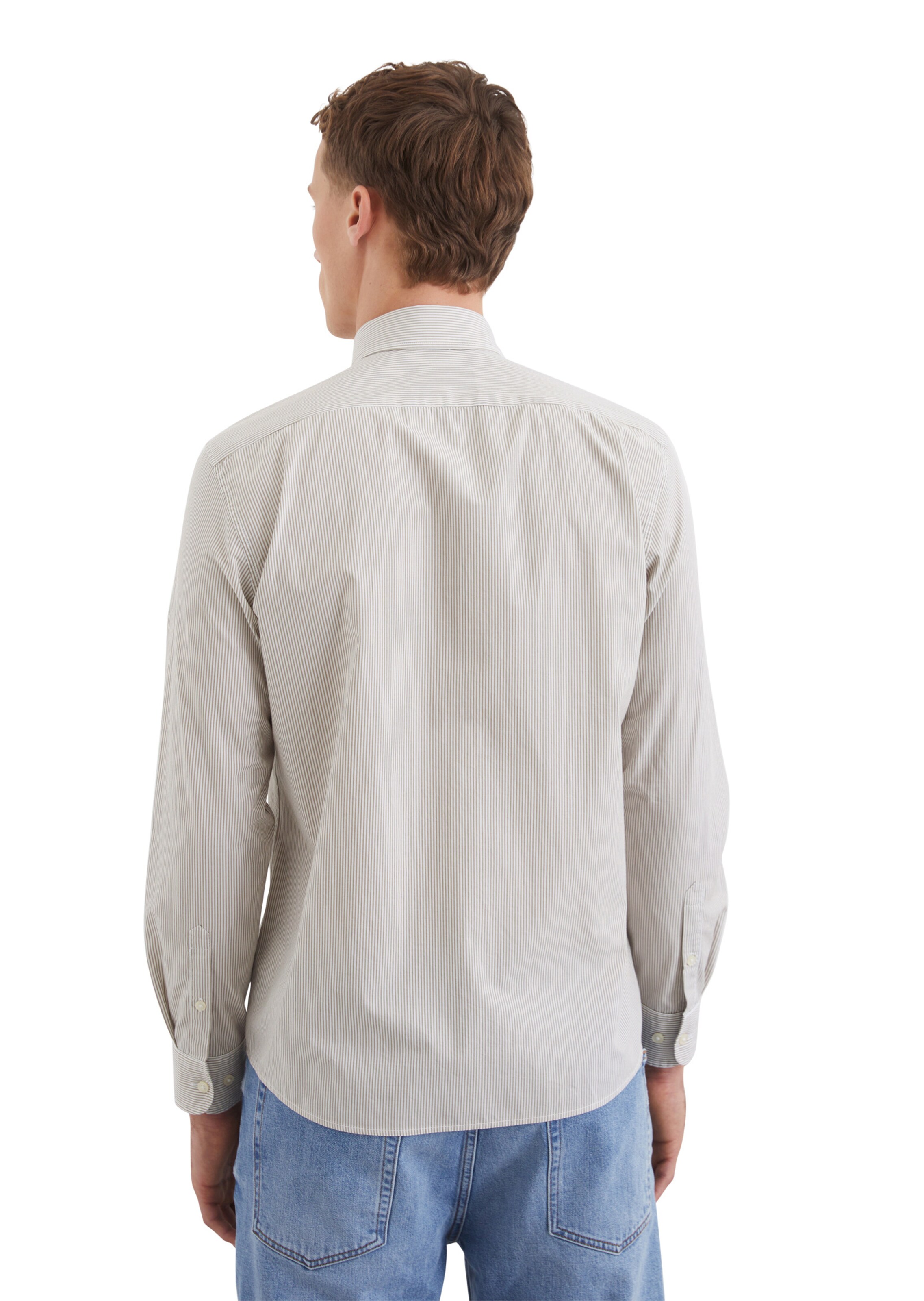 Marc O'Polo Regular fit Button Up Shirt in Brown