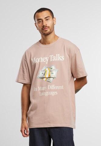Maglietta 'Money Talks' di Mister Tee in rosa: frontale
