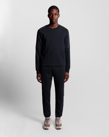 Lyle & Scott Tapered Broek 'Tape Trackies' in Blauw