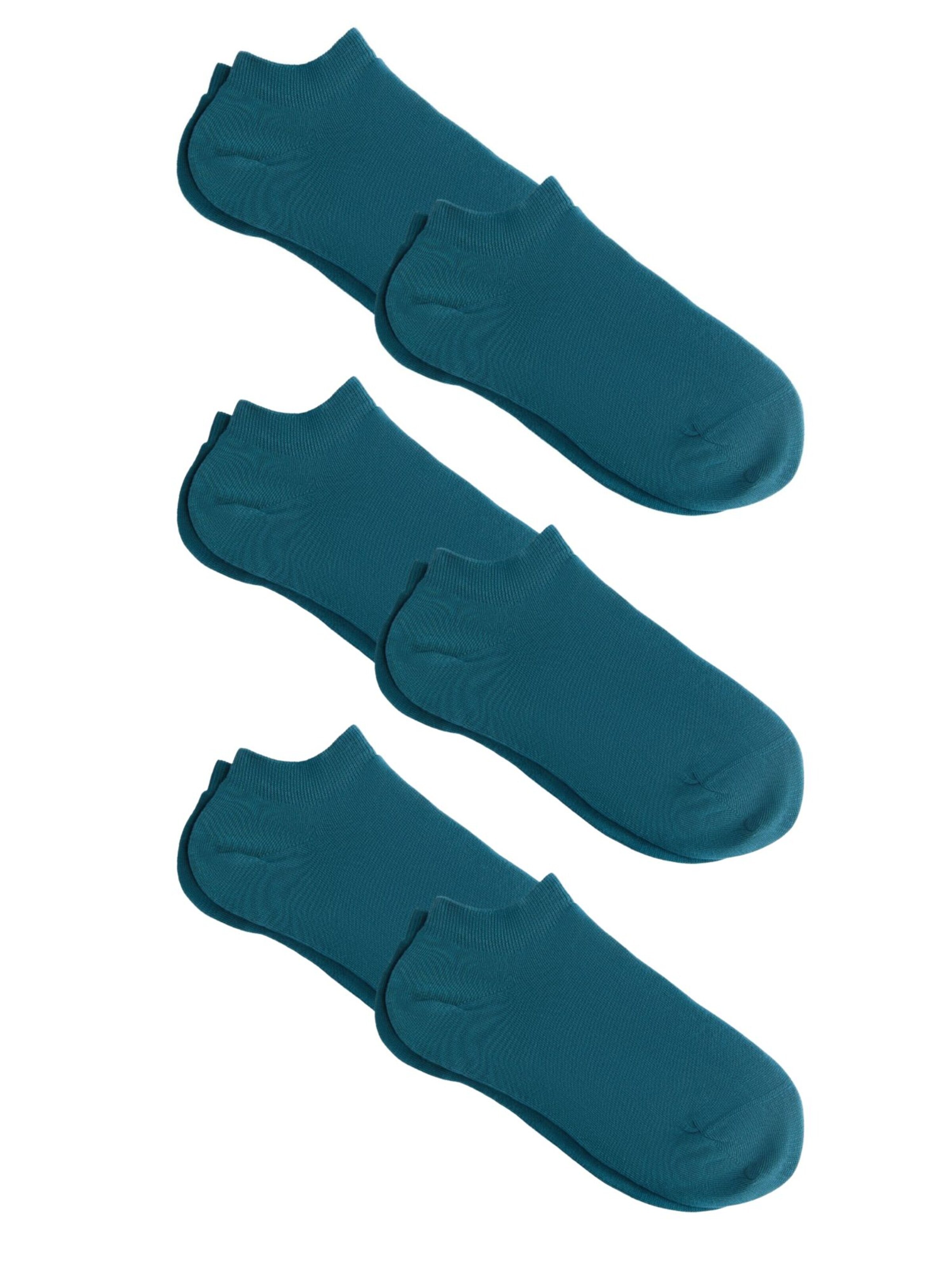 Albero Natur Ankle Socks 'Bio-Baumwoll-Sneakersocken Unisex - 6er Pack' in Blue: front
