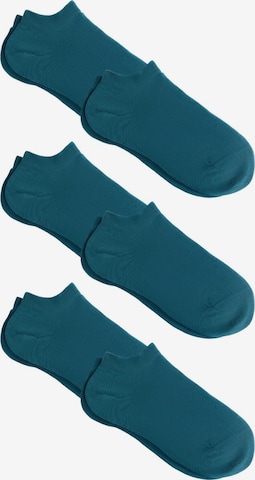 Albero Natur Ankle Socks 'Bio-Baumwoll-Sneakersocken Unisex - 6er Pack' in Blue: front