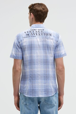 CAMP DAVID Regular fit Button Up Shirt in Blue