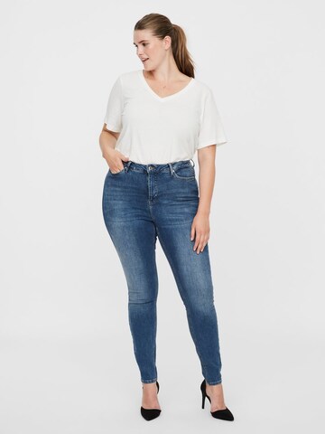 Vero Moda Curve Skinny Kavbojke 'VMLora' | modra barva