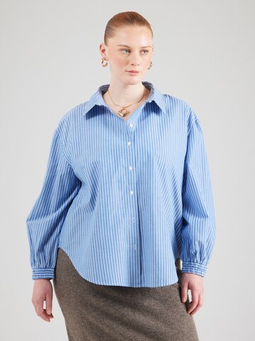 Camicia da donna 'Cararja' di ONLY Carmakoma in blu: frontale