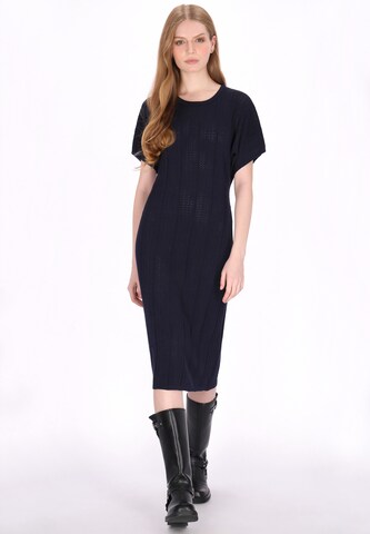 DreiMaster Vintage - Vestido de punto en azul