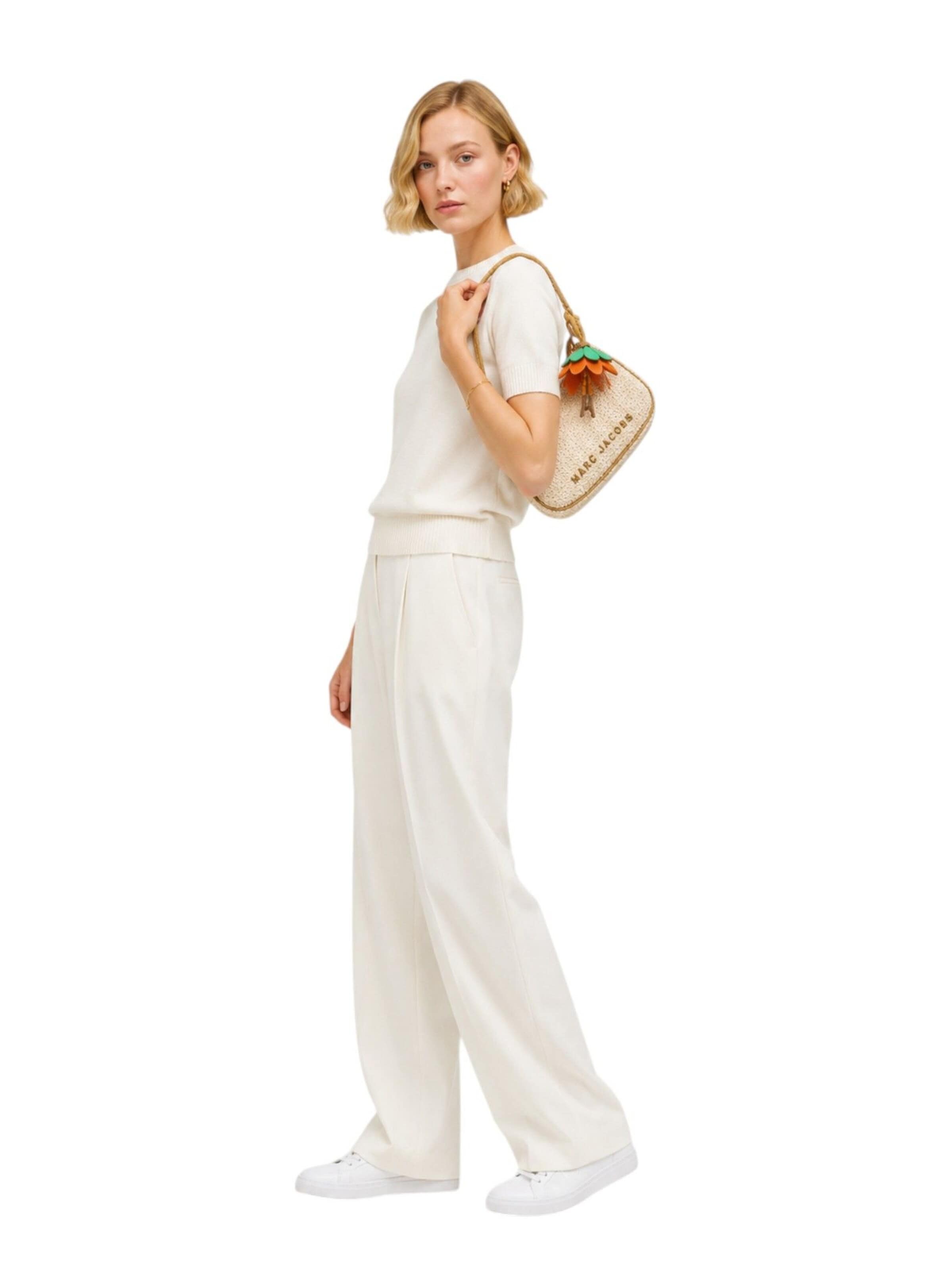 Marc Jacobs Handtas 'Summer Woven Charm 27x12x5 cm' in Beige