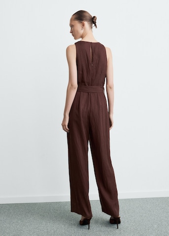 MANGO Jumpsuit 'Romy-w' in Braun