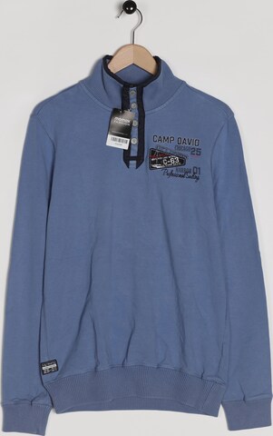 CAMP DAVID Sweatshirt & Zip-Up Hoodie in S in Blue: front