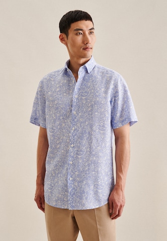 SEIDENSTICKER Regular fit Button Up Shirt in Blue: front