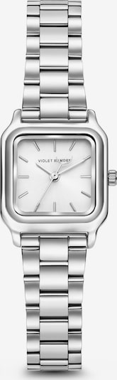 Violet Hamden Montre à affichage analogique en argent / blanc, Vue avec produit