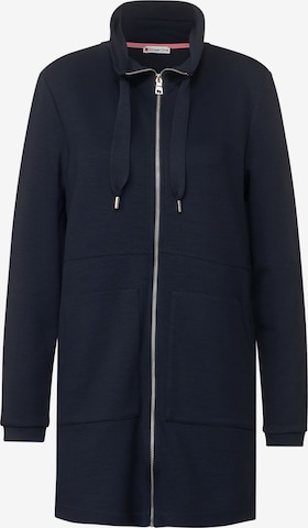 STREET ONE Zip-Up Hoodie in Blue: front