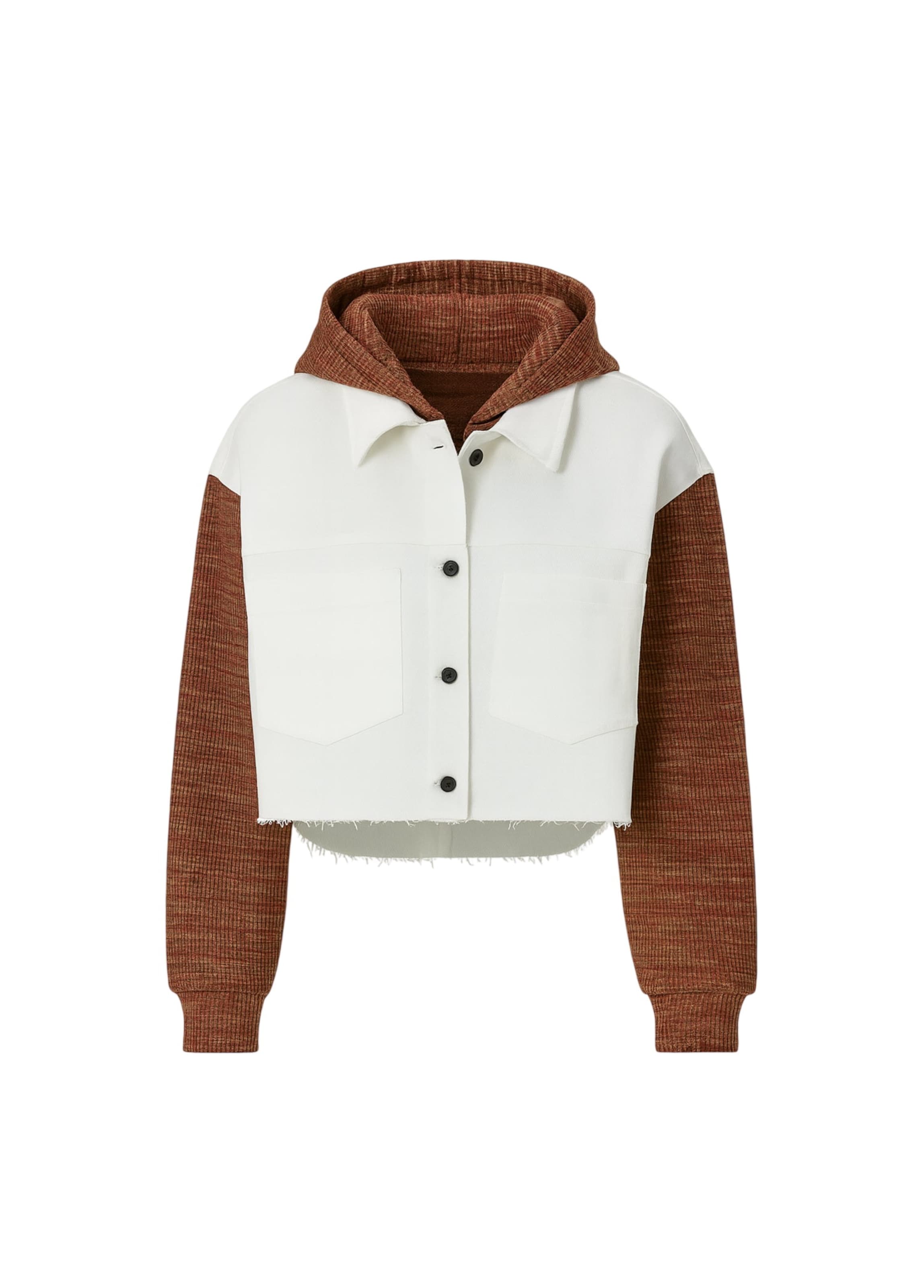 BASSIGUE Knit cardigan in White: front